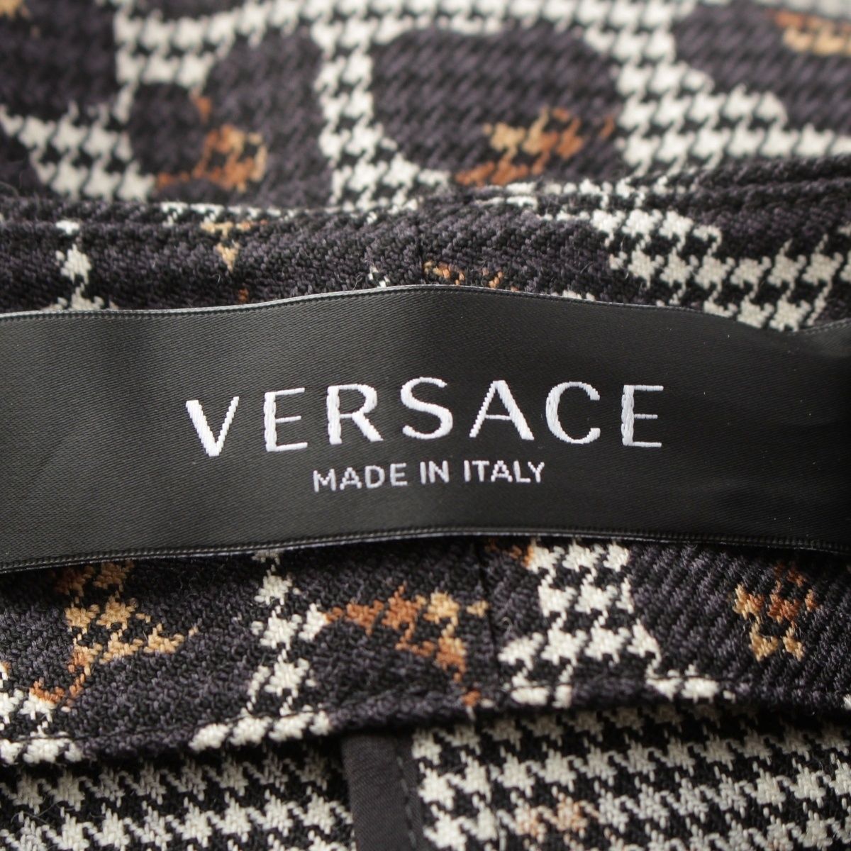 Versace Allover Side Zip Medusa Pin Skirt Gray 36 — view 9