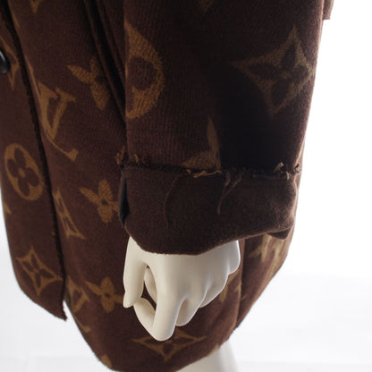 Louis Vuitton Cashmere Monogram Long Coat Brown 34 — view 7