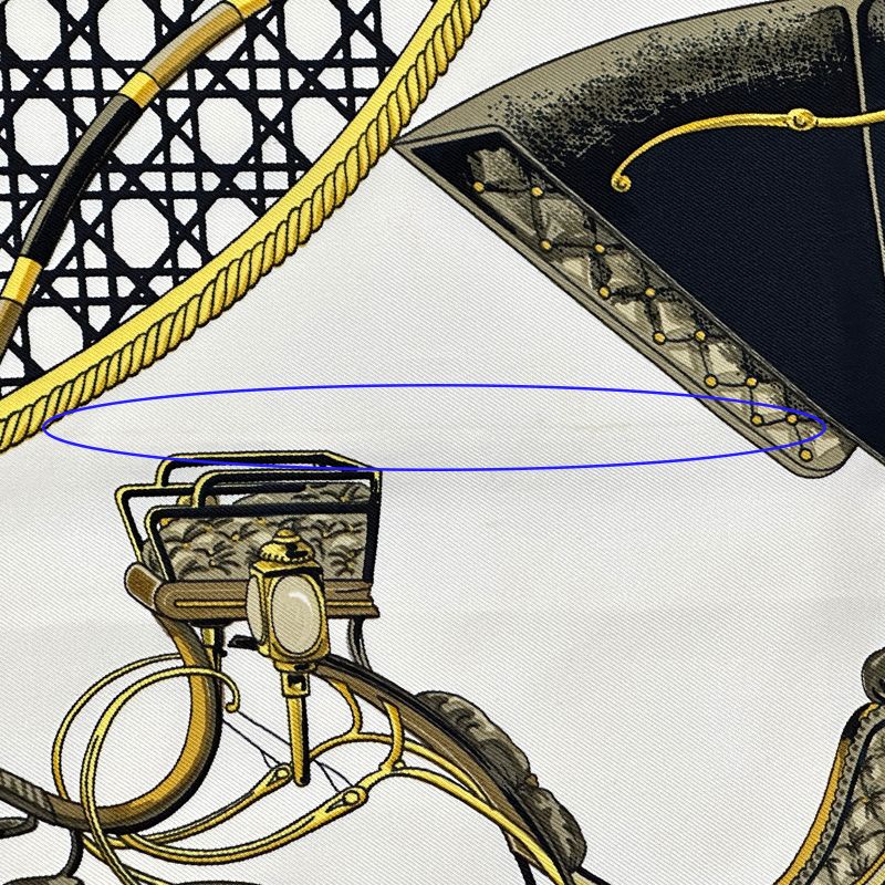 Hermes Scarf Carre 90 les Voiyures a Transformation Foldable Top Carriage Silk — view 7