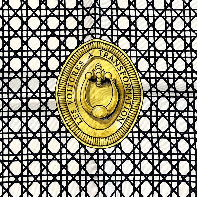 Hermes Scarf Carre 90 les Voiyures a Transformation Foldable Top Carriage Silk — view 2
