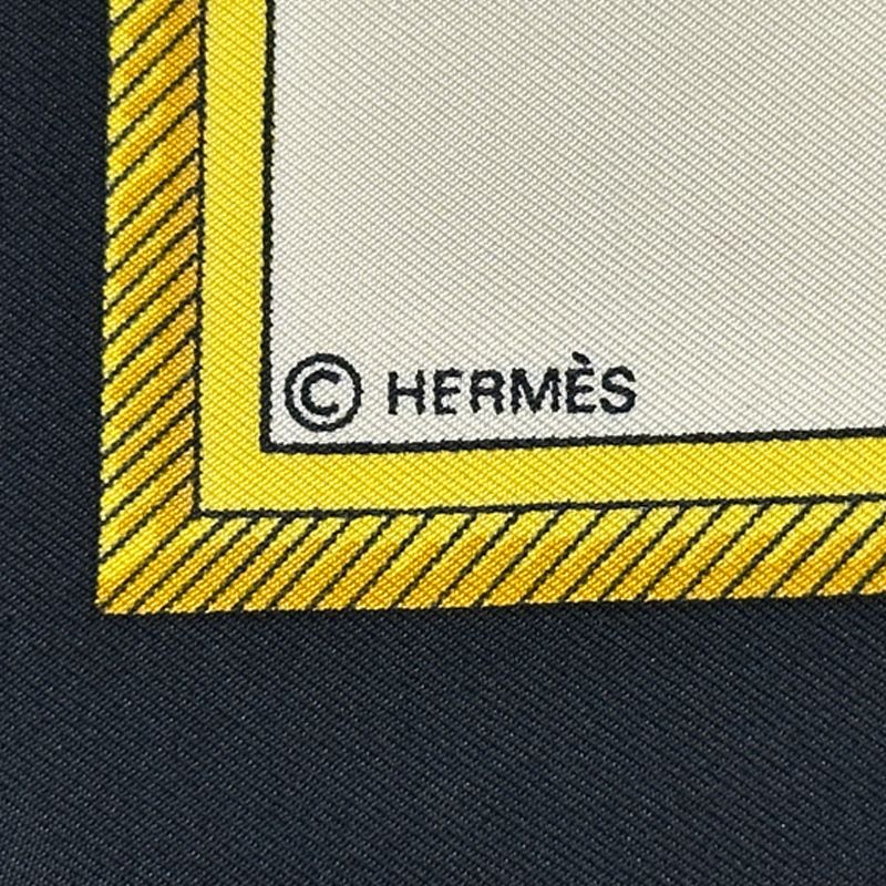 Hermes Scarf Carre 90 les Voiyures a Transformation Foldable Top Carriage Silk — view 4