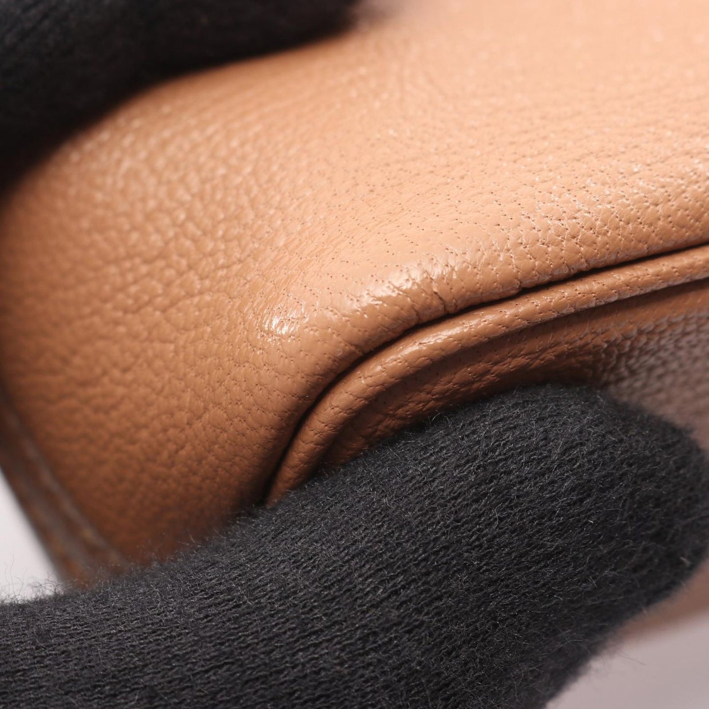 Hermes Handbag Bolide Mini 2-Way Light Brown Leather Chai — view 6