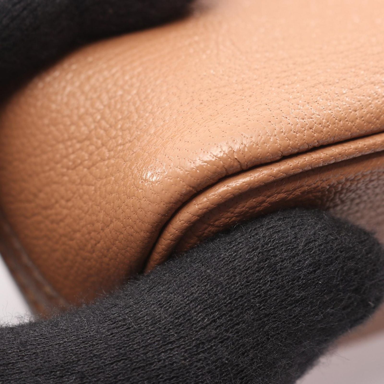 Hermes Handbag Bolide Mini 2-Way Light Brown Leather Chai — view 6