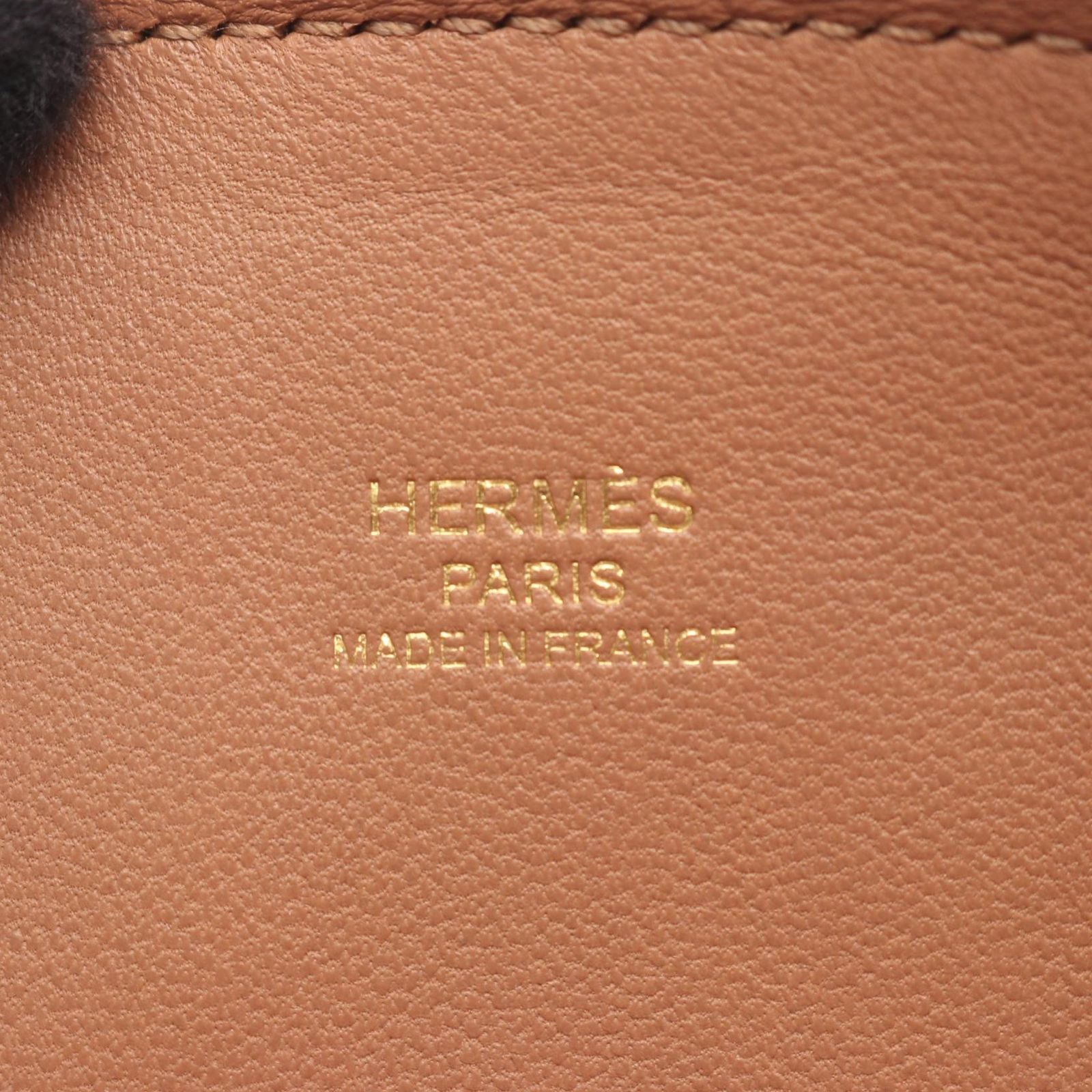 Hermes Handbag Bolide Mini 2-Way Light Brown Leather Chai — view 4