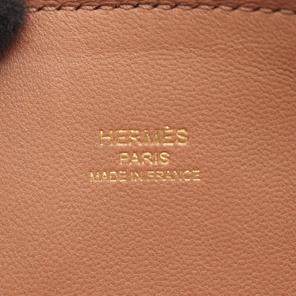 Hermes Handbag Bolide Mini 2-Way Light Brown Leather Chai — view 4