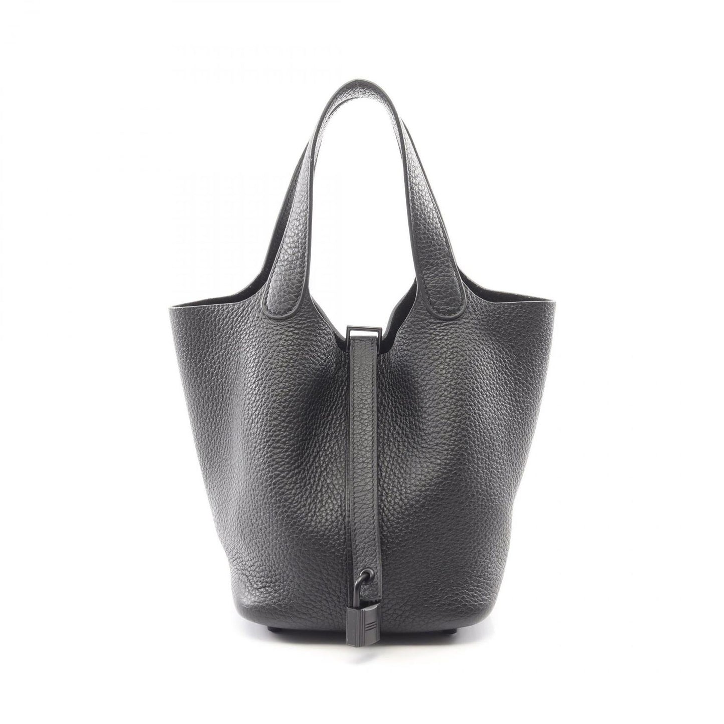Hermes Handbag Picotin Lock PM Black Leather PM Monochrome So