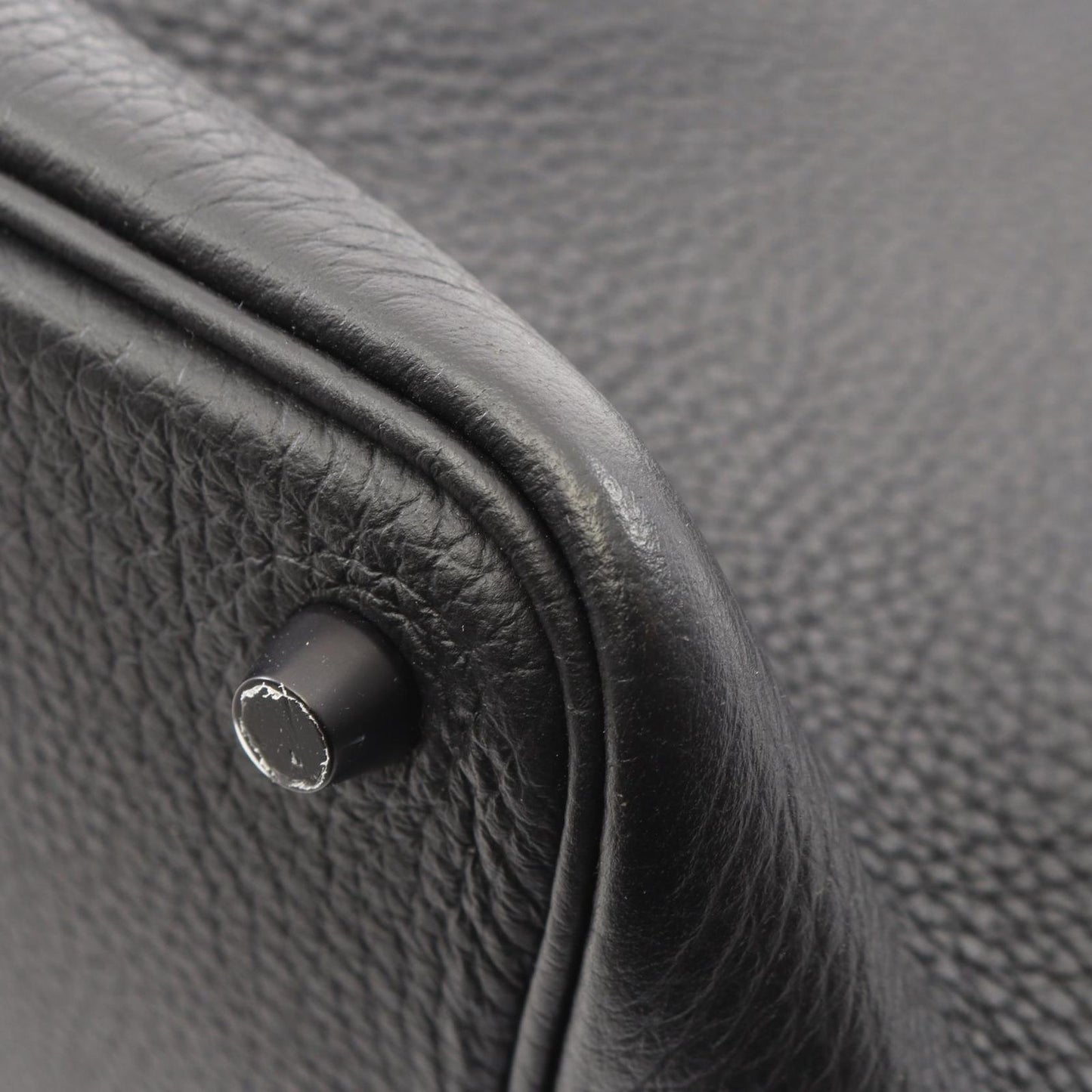 Hermes Handbag Picotin Lock PM Black Leather PM Monochrome So — view 8
