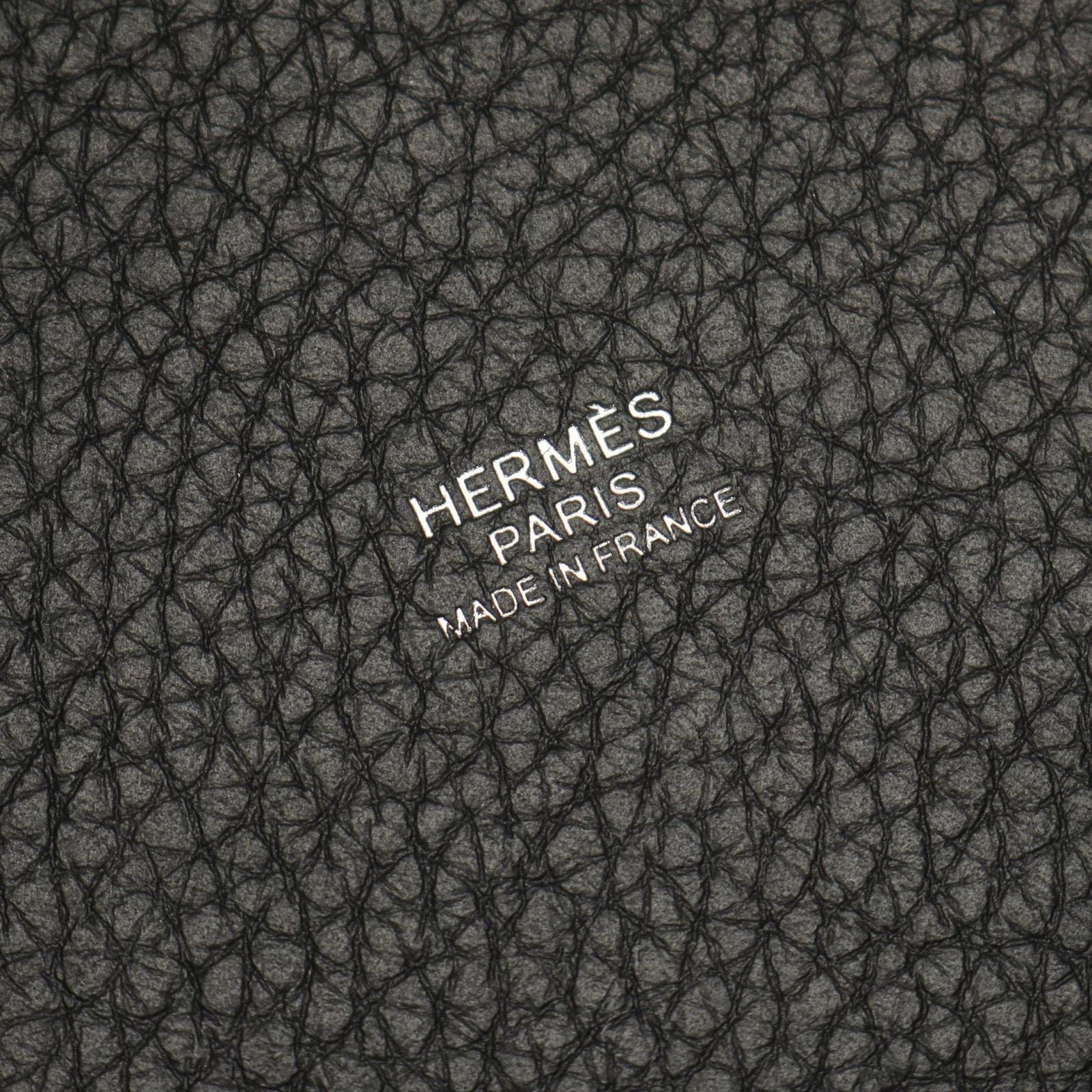 Hermes Handbag Picotin Lock PM Black Leather PM Monochrome So — view 4