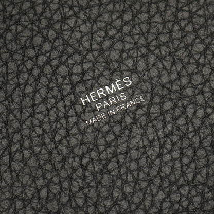 Hermes Handbag Picotin Lock PM Black Leather PM Monochrome So — view 4