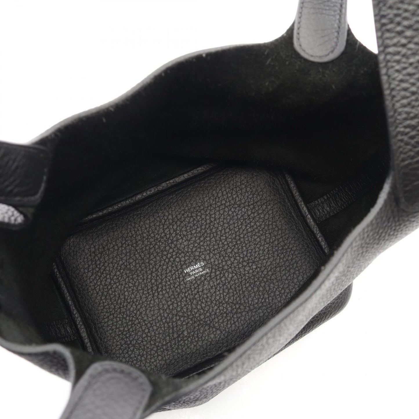 Hermes Handbag Picotin Lock PM Black Leather PM Monochrome So — view 3