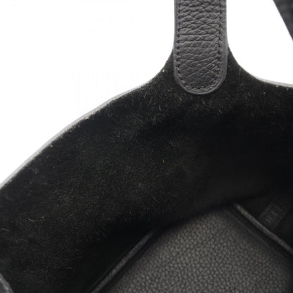 Hermes Handbag Picotin Lock PM Black Leather PM Monochrome So — view 6