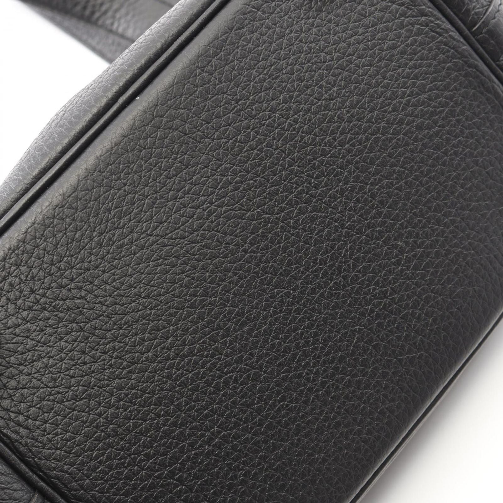 Hermes Handbag Picotin Lock PM Black Leather PM Monochrome So — view 9
