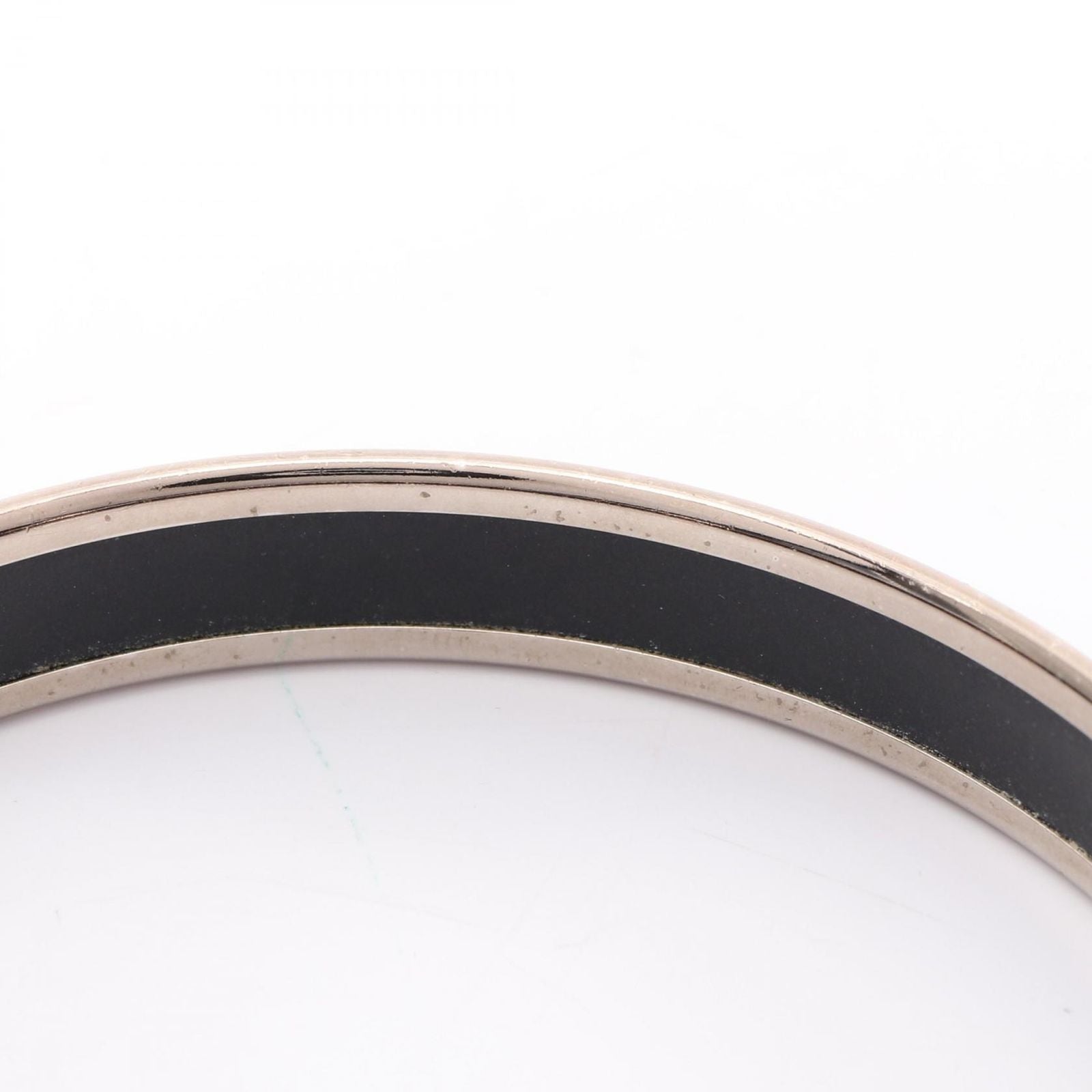 Hermes Bangle Enamel PM Carre Stainless Steel Bracelet — view 7