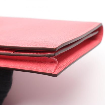 Hermes Bifold Wallet Bearn Souffle Pink Leather Rose Azalea — view 7