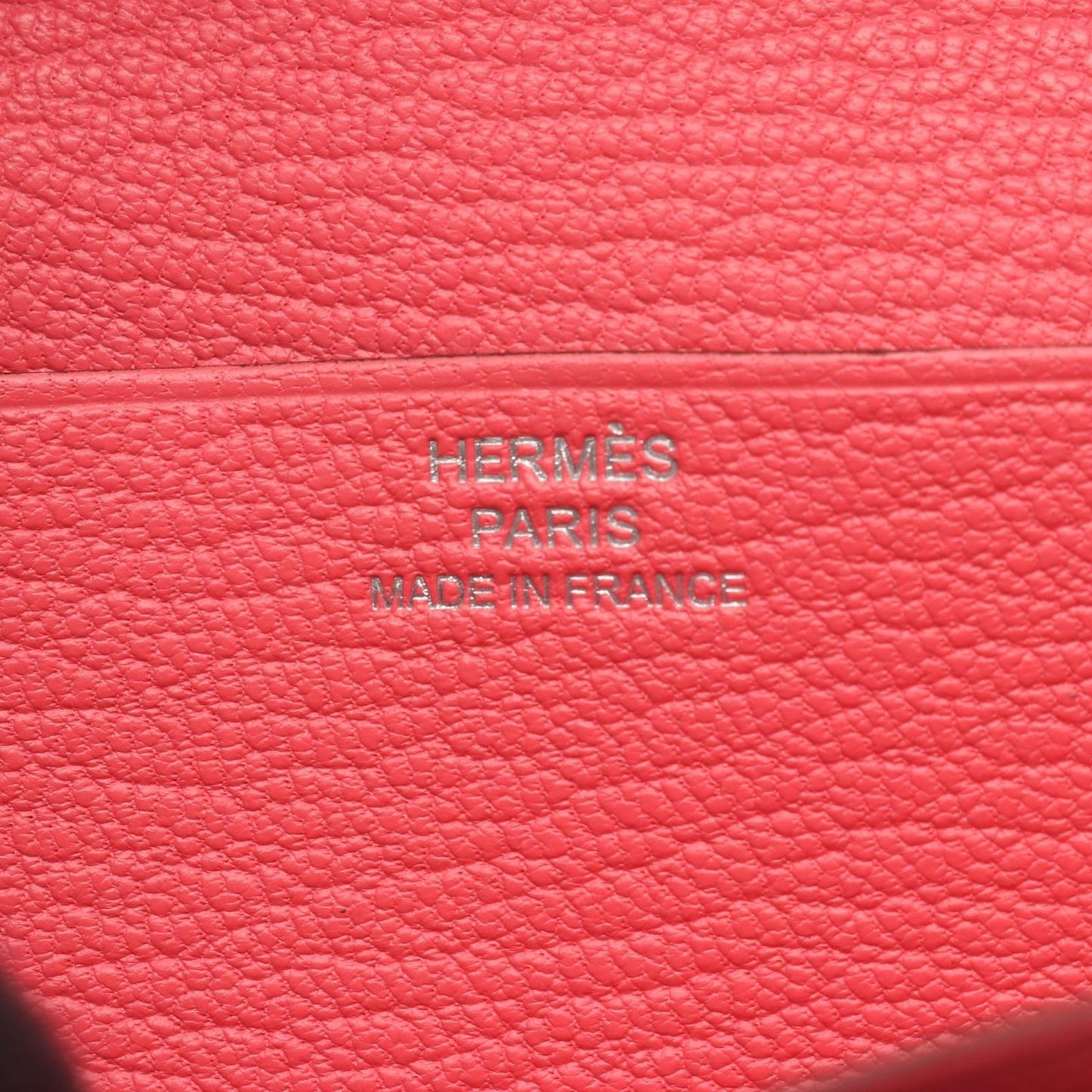 Hermes Bifold Wallet Bearn Souffle Pink Leather Rose Azalea — view 5