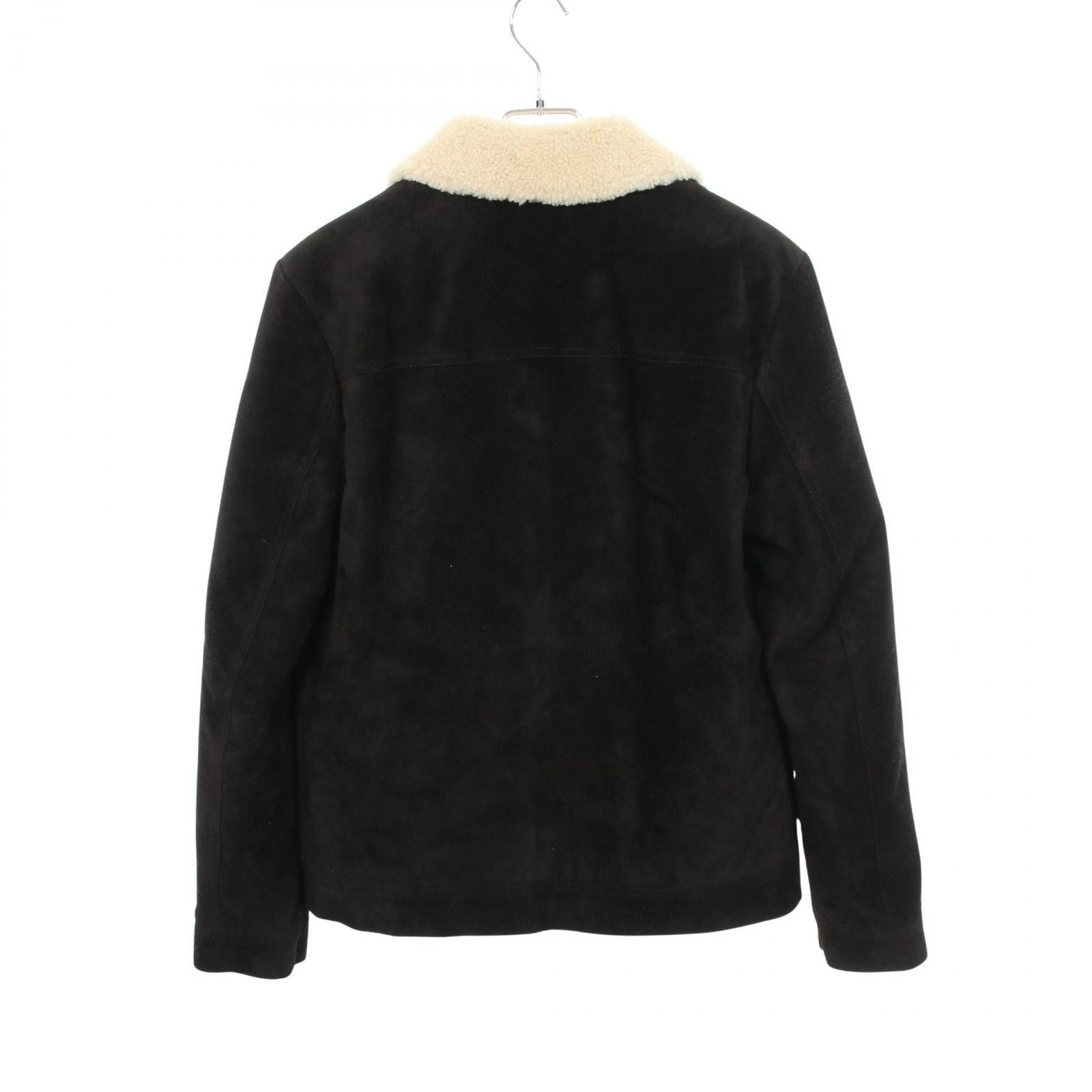 Saint Laurent Paris Shearling Jacket Boa Contrast Leather — view 2