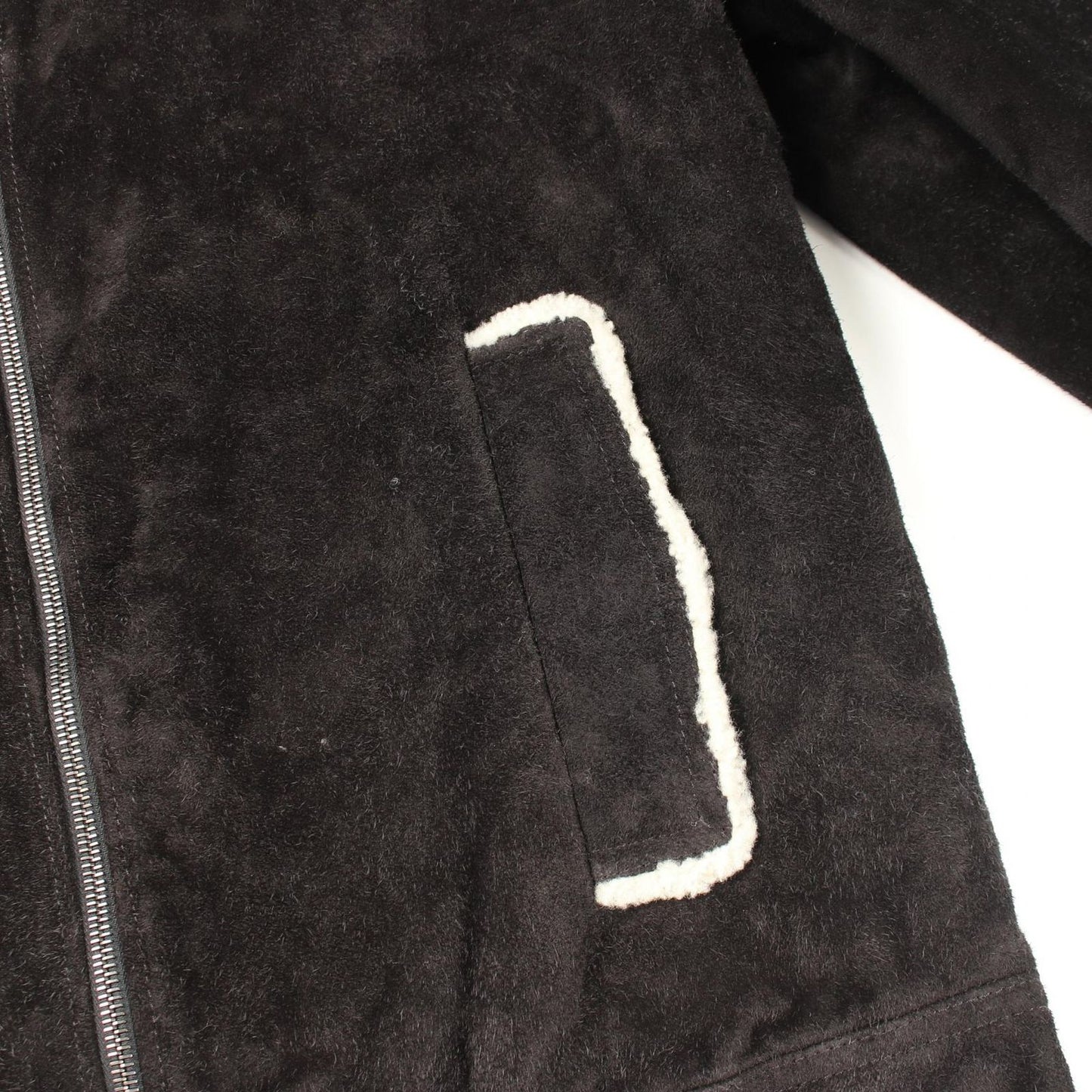 Saint Laurent Paris Shearling Jacket Boa Contrast Leather — view 8