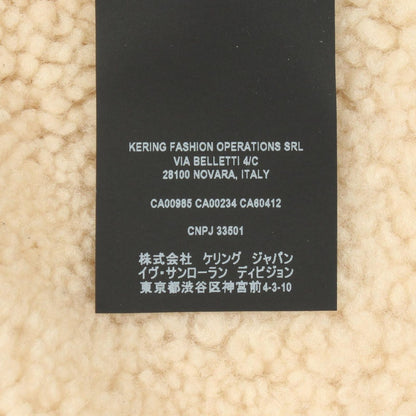 Saint Laurent Paris Shearling Jacket Boa Contrast Leather — view 4
