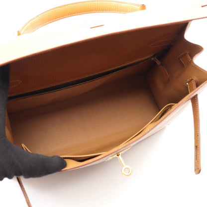 Hermes Handbag Kelly 32 Sellier 2-Way Natural Sable Leather — view 3