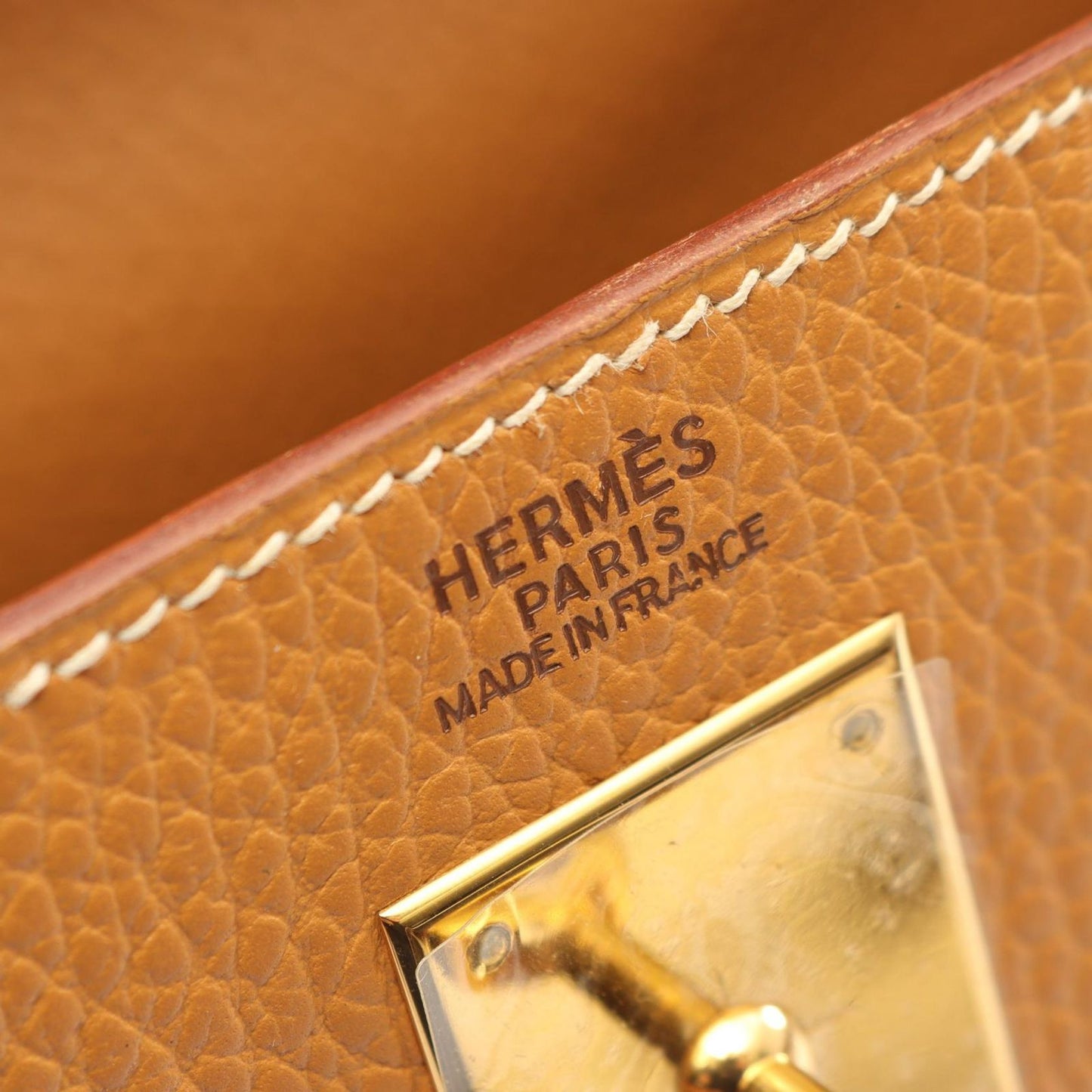 Hermes Handbag Kelly 32 Sellier 2-Way Natural Sable Leather — view 4