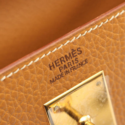 Hermes Handbag Kelly 32 Sellier 2-Way Natural Sable Leather — view 4