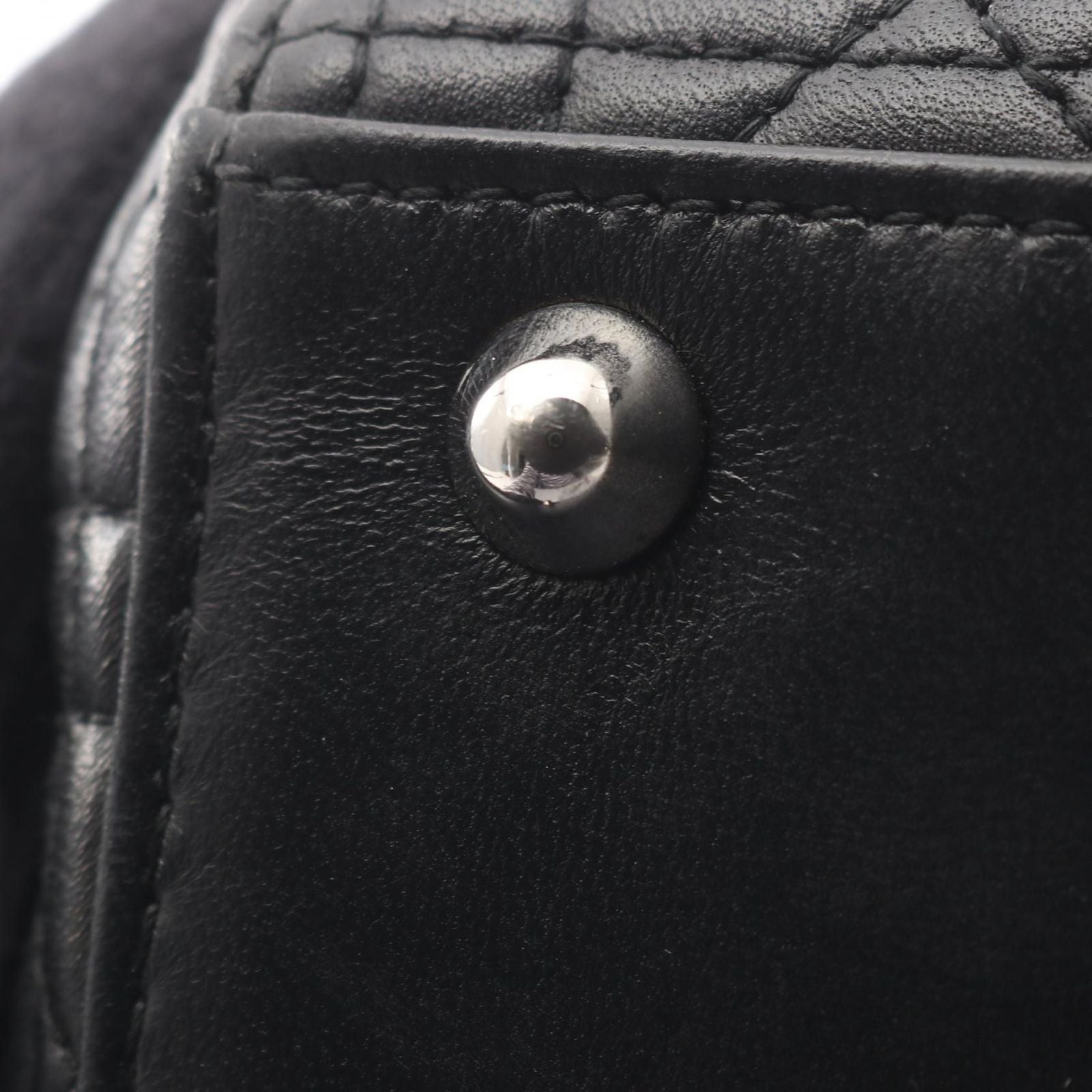 Dior Handbag Lady Dior Large Cannage 2-Way Black Leather Lady Dior Tote — view 6