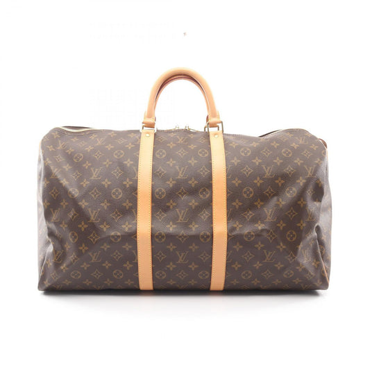 Louis Vuitton Boston Bag Keepall 55 Canvas Leather