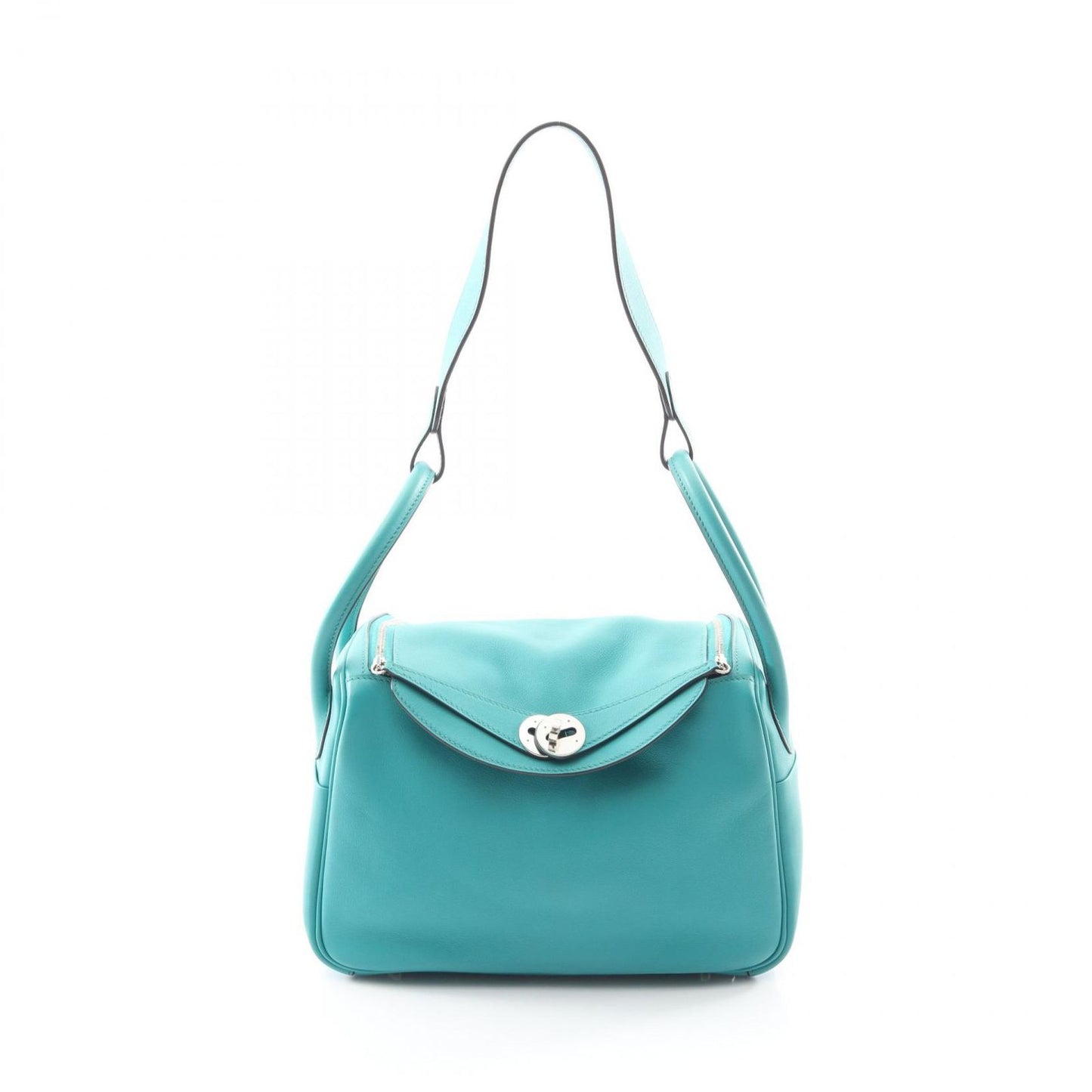 Hermes Shoulder Bag Lindy 26 Blue Paon Leather