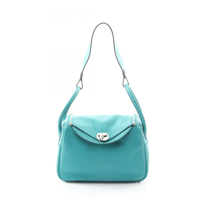 Hermes Shoulder Bag Lindy 26 Blue Paon Leather