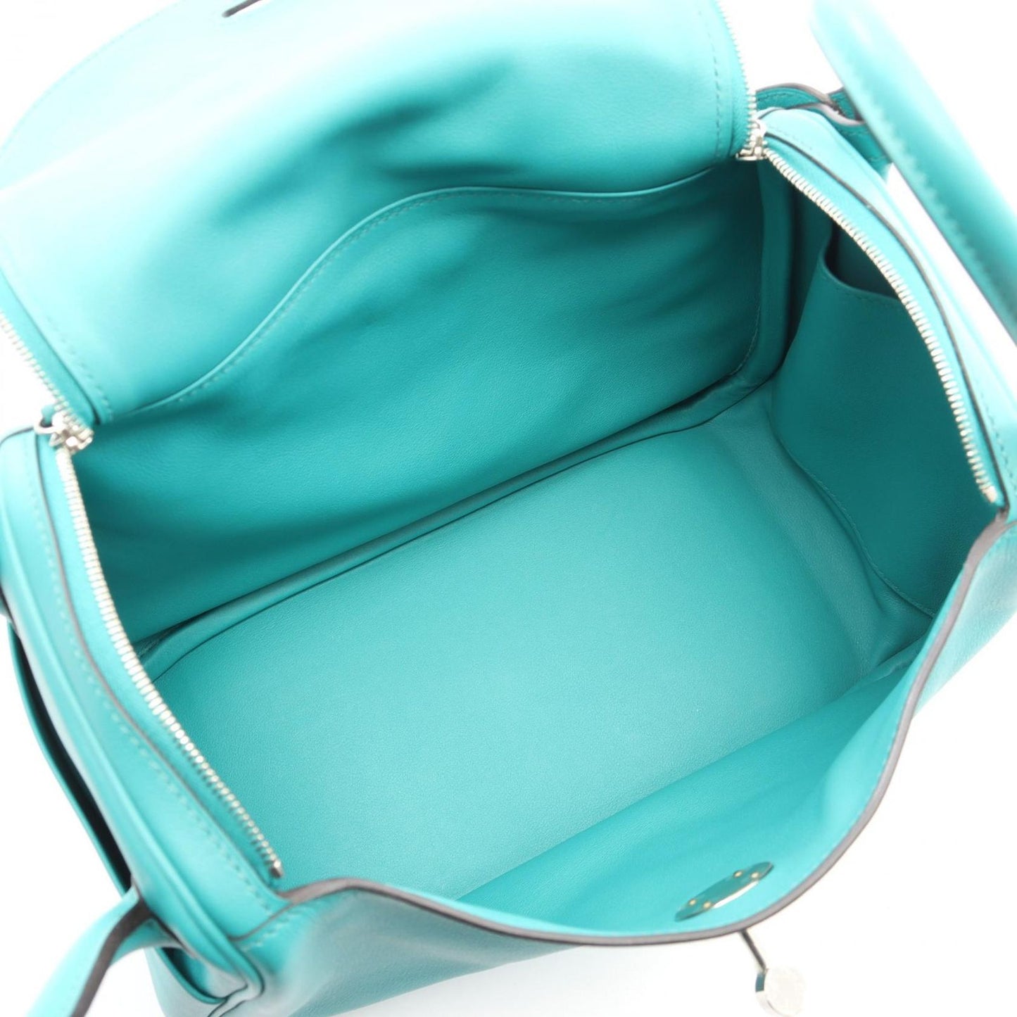 Hermes Shoulder Bag Lindy 26 Blue Paon Leather — view 3