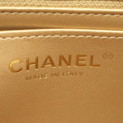 Chanel Shoulder Bag Quilted Blue Lambskin Mini Cocobol Chain — view 4