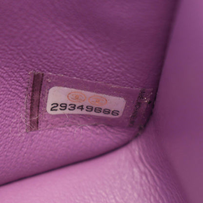 Chanel Shoulder Bag Mini Quilted Purple Lambskin Chain — view 5