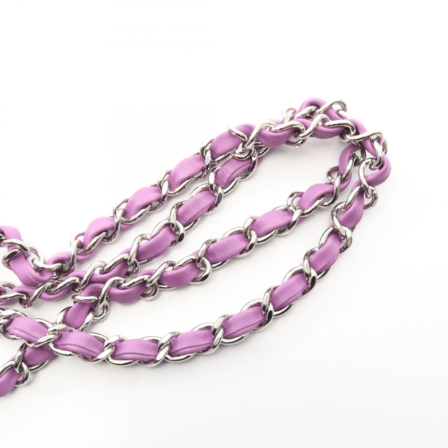 Chanel Shoulder Bag Mini Quilted Purple Lambskin Chain — view 8