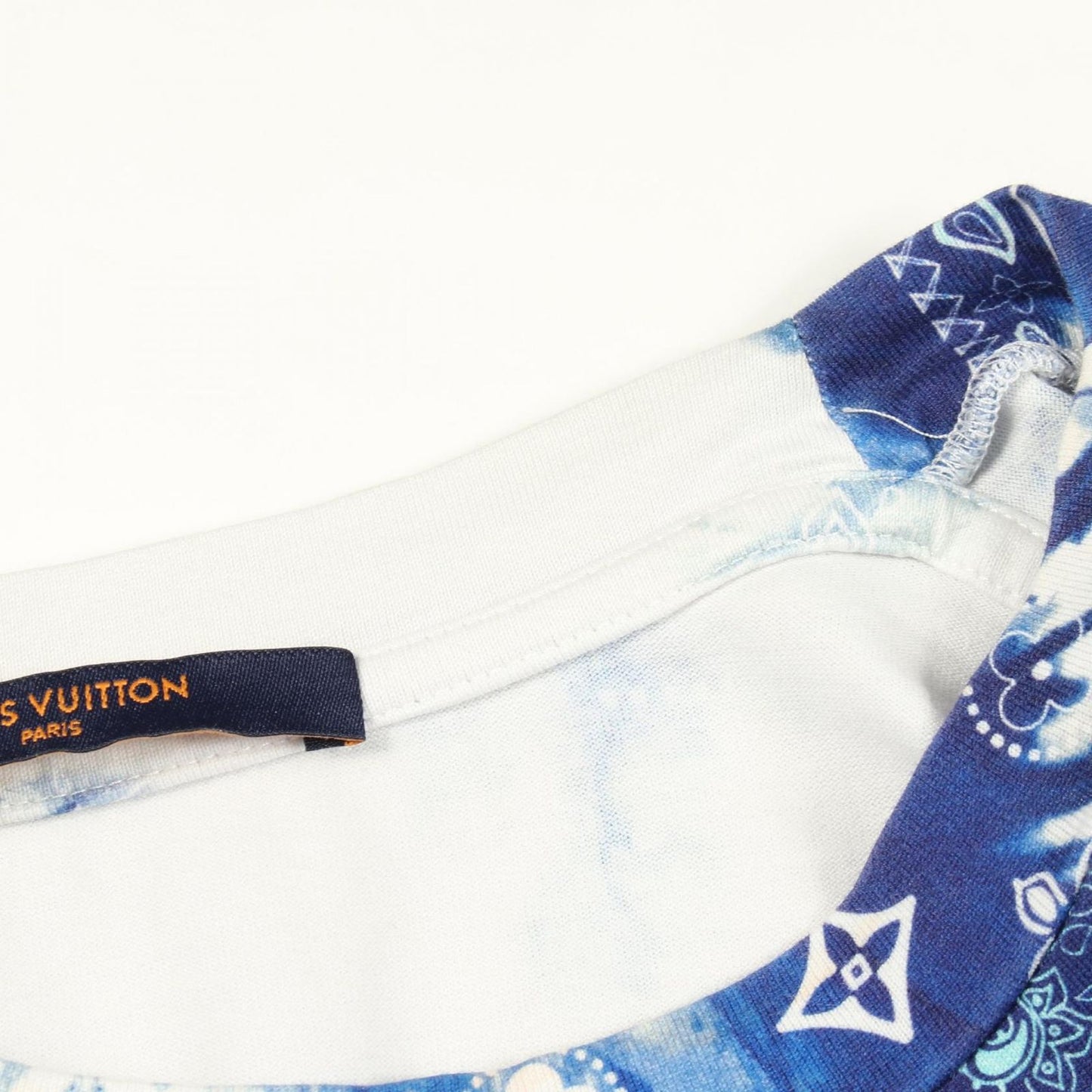 Louis Vuitton Short Sleeve T-Shirt Monogram Bandana Print Crew Neck Cotton — view 6
