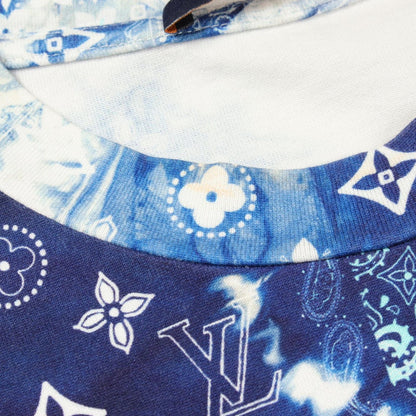 Louis Vuitton Short Sleeve T-Shirt Monogram Bandana Print Crew Neck Cotton — view 7