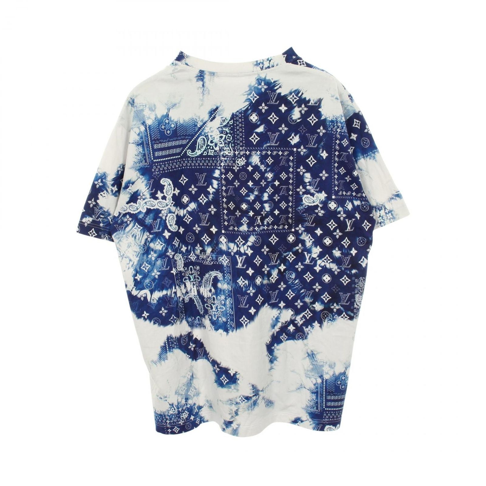 Louis Vuitton Short Sleeve T-Shirt Monogram Bandana Print Crew Neck Cotton — view 2