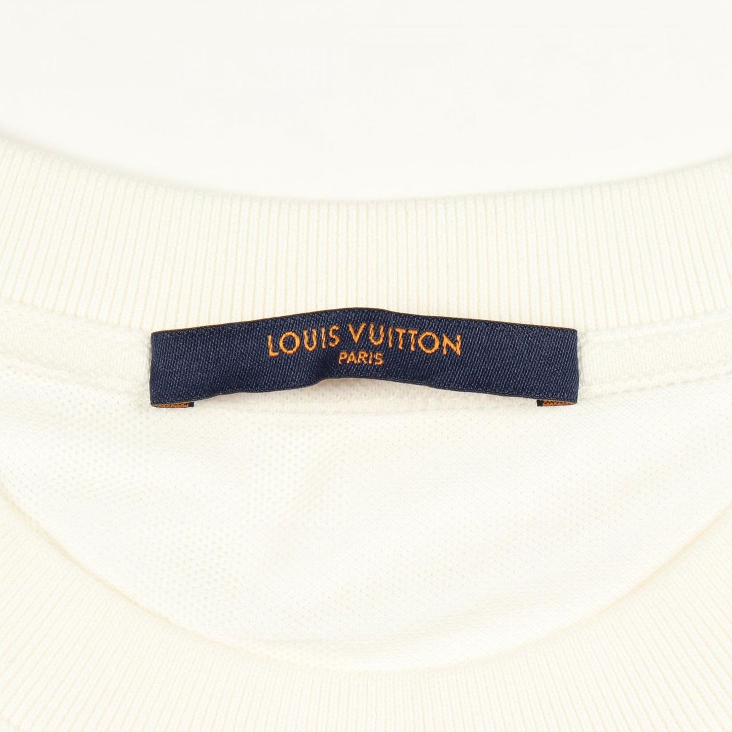 Louis Vuitton Short Sleeve T-Shirt Half Damier Pocket Pique Crew Neck Cotton — view 3