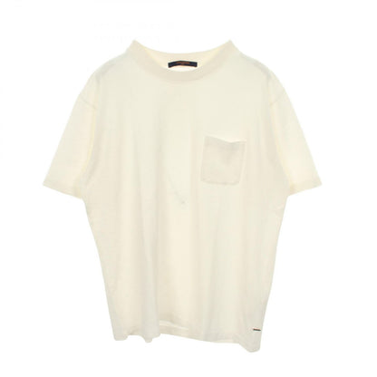 Louis Vuitton Short Sleeve T-Shirt Half Damier Pocket Pique Crew Neck Cotton