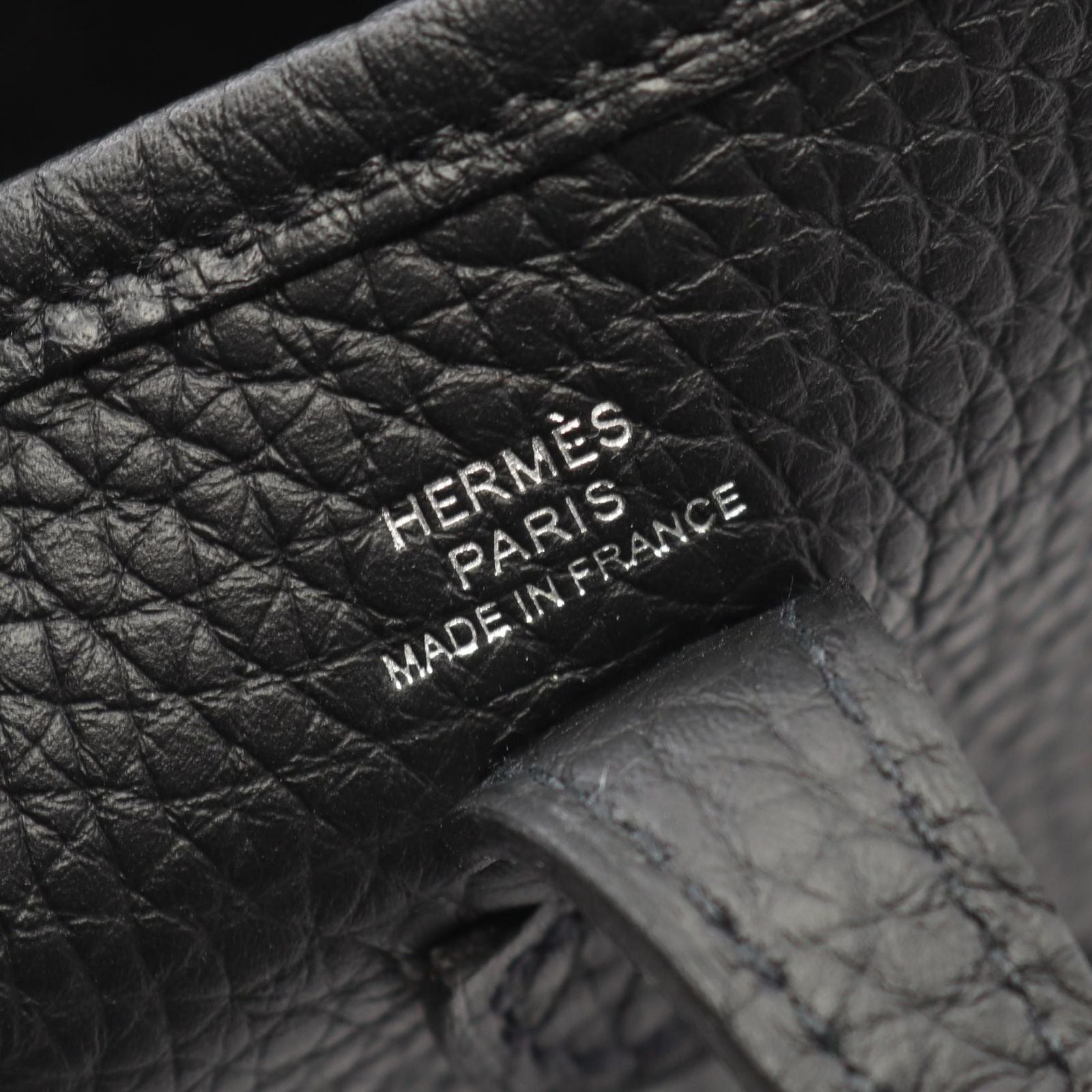 Hermes Shoulder Bag Evelyne TPM Amazon Black Leather TPM — view 4