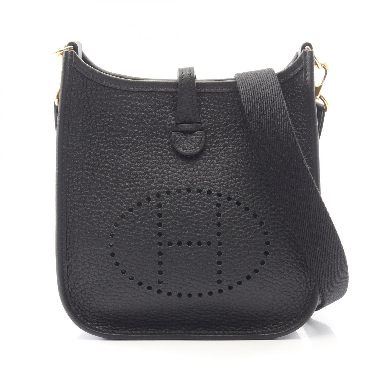 Hermes Shoulder Bag Evelyne TPM Amazon Black Leather TPM