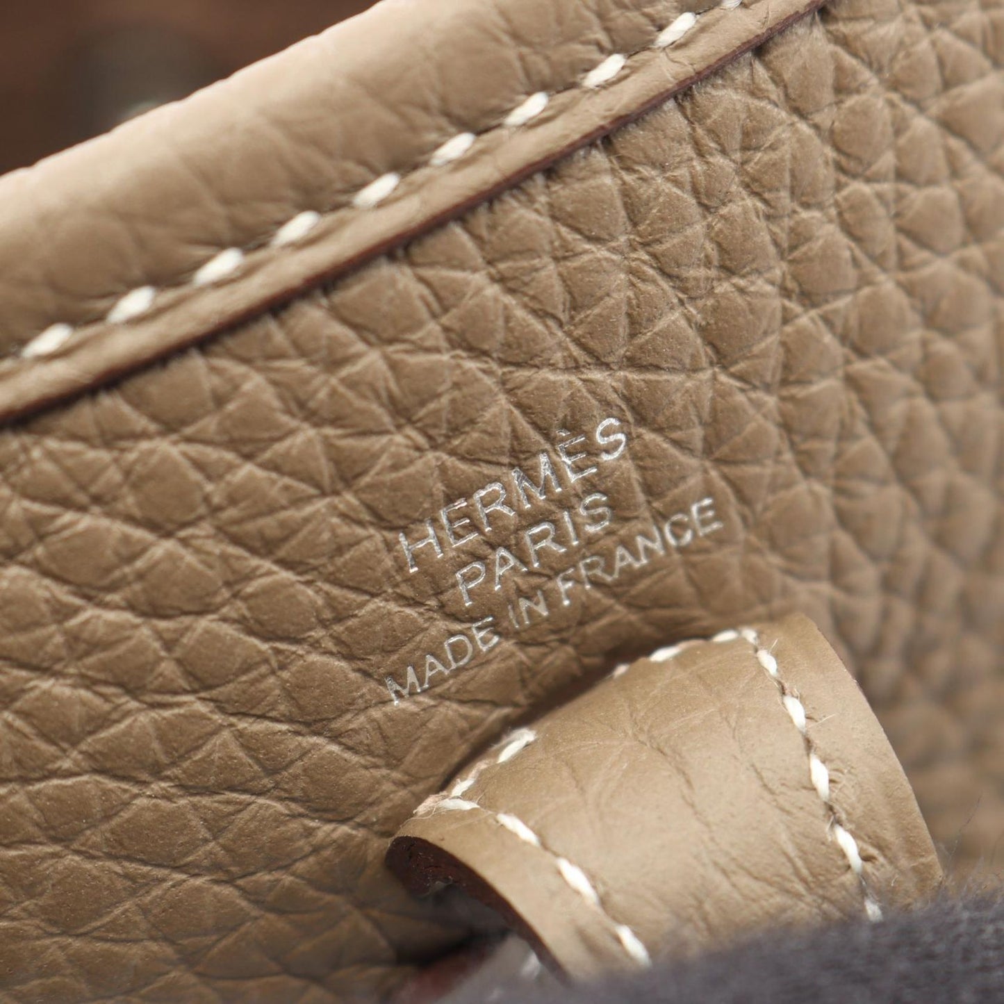 Hermes Shoulder Bag Evelyne TPM Amazon Etoupe Leather TPM — view 4