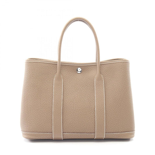 Hermes Tote Garden Party TPM Etoupe Leather