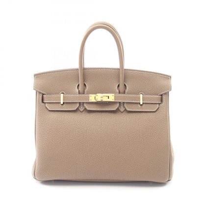 Hermes Handbag Birkin 25 Etoupe Leather