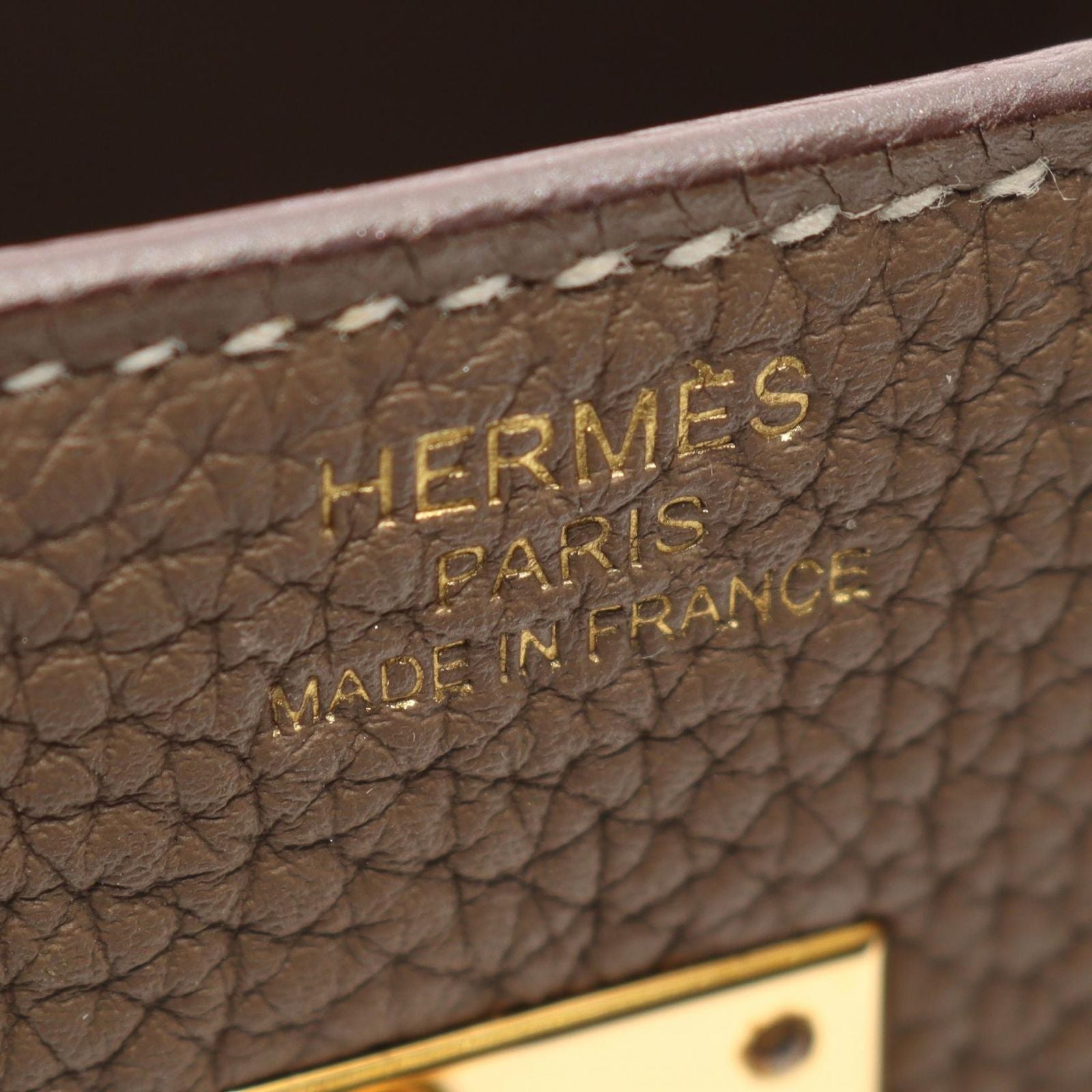 Hermes Handbag Birkin 25 Etoupe Leather — view 4