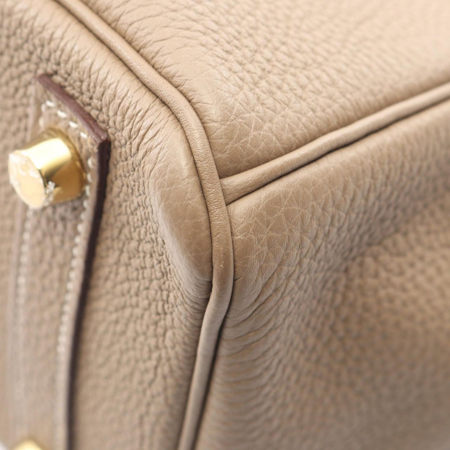 Hermes Handbag Birkin 25 Etoupe Leather — view 8