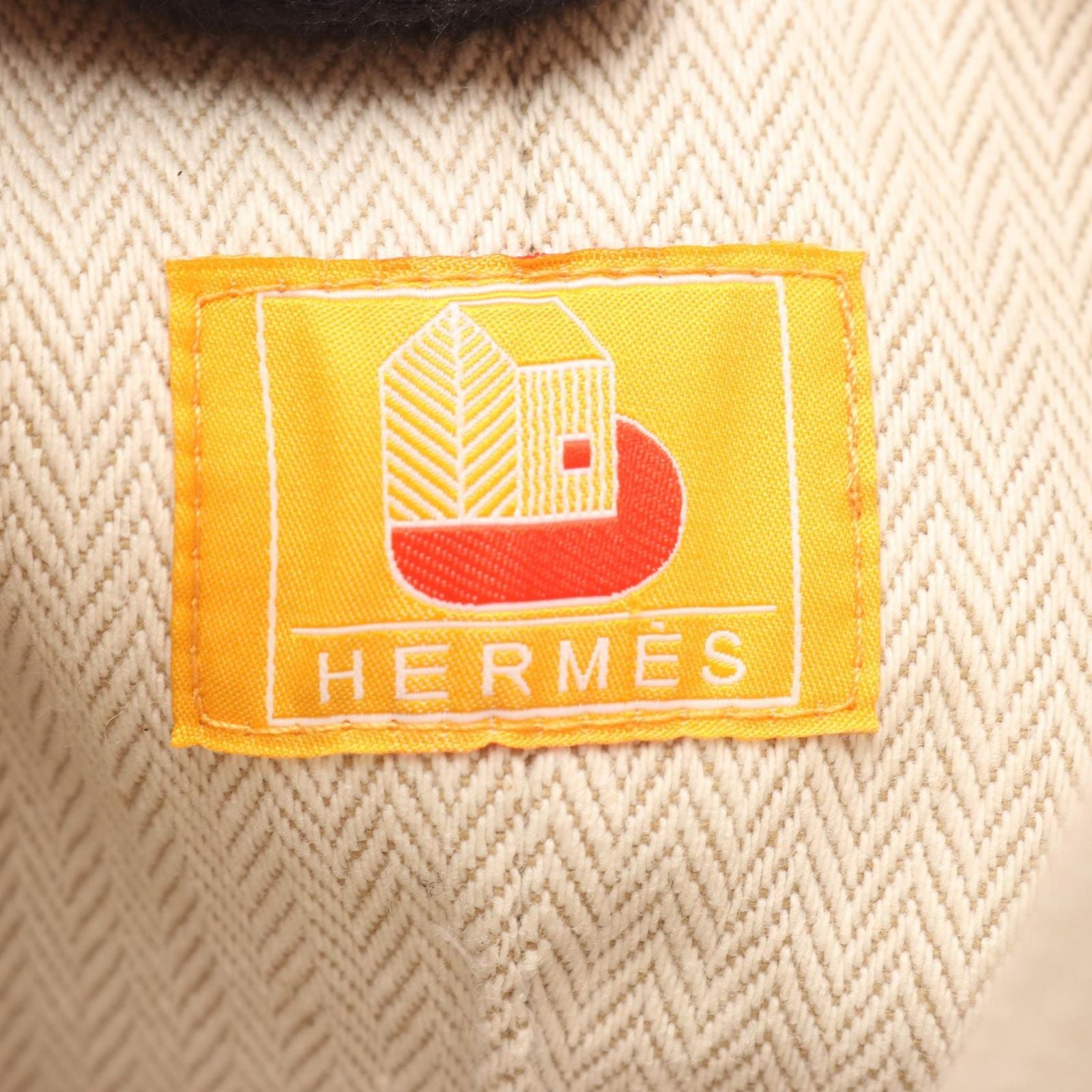 Hermes Shoulder Bag Epope Duffle Kids Orange Multicolor Wool Duffel — view 4
