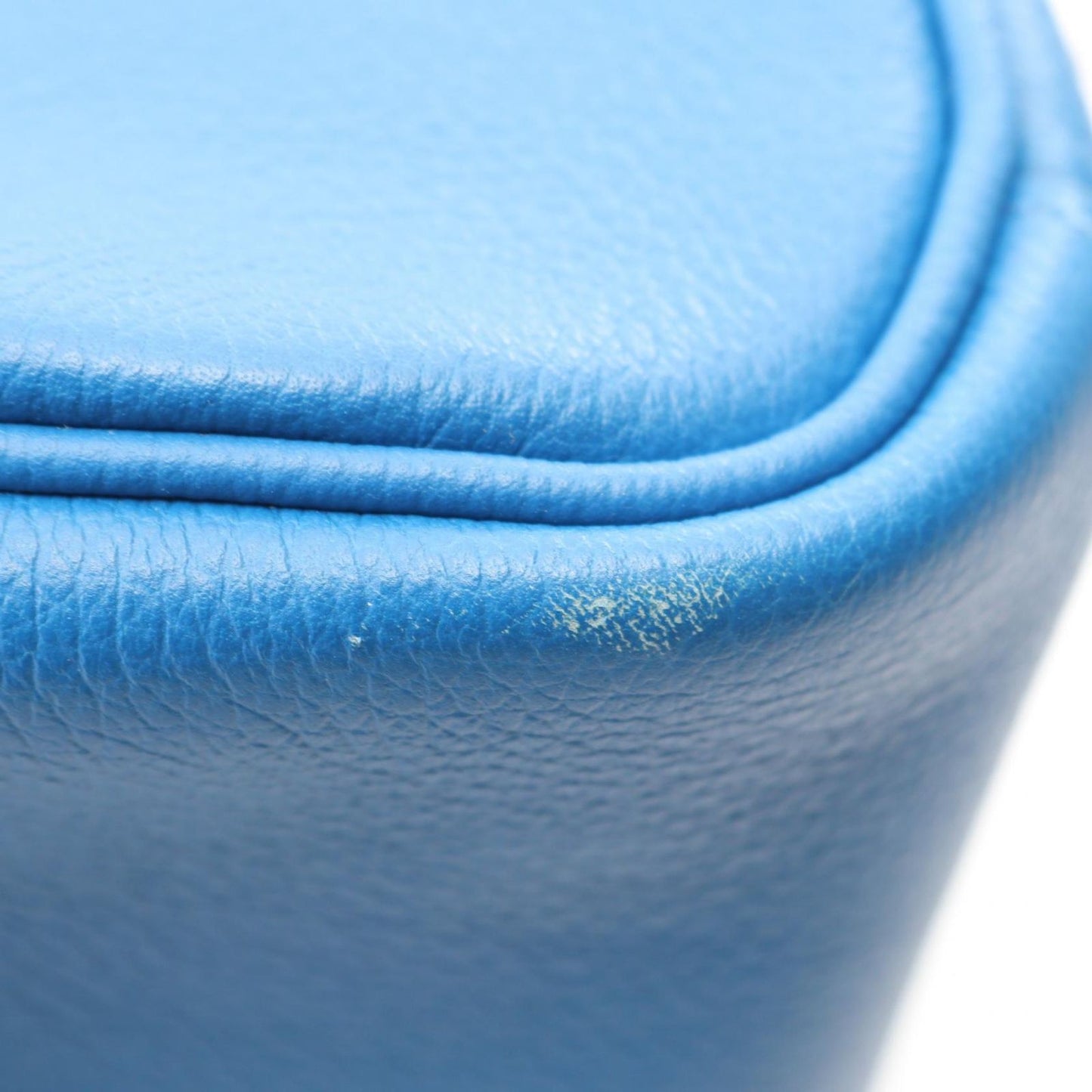 Hermes Shoulder Bag Lindy 30 Blue Zeliege Leather — view 8