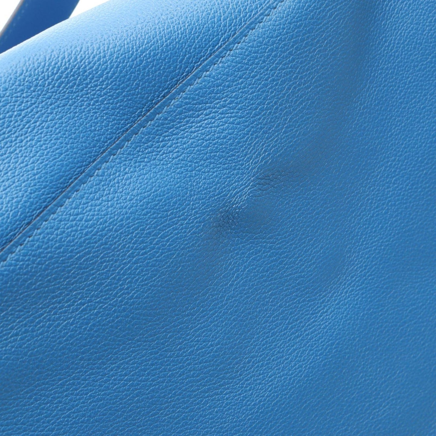Hermes Shoulder Bag Lindy 30 Blue Zeliege Leather — view 9