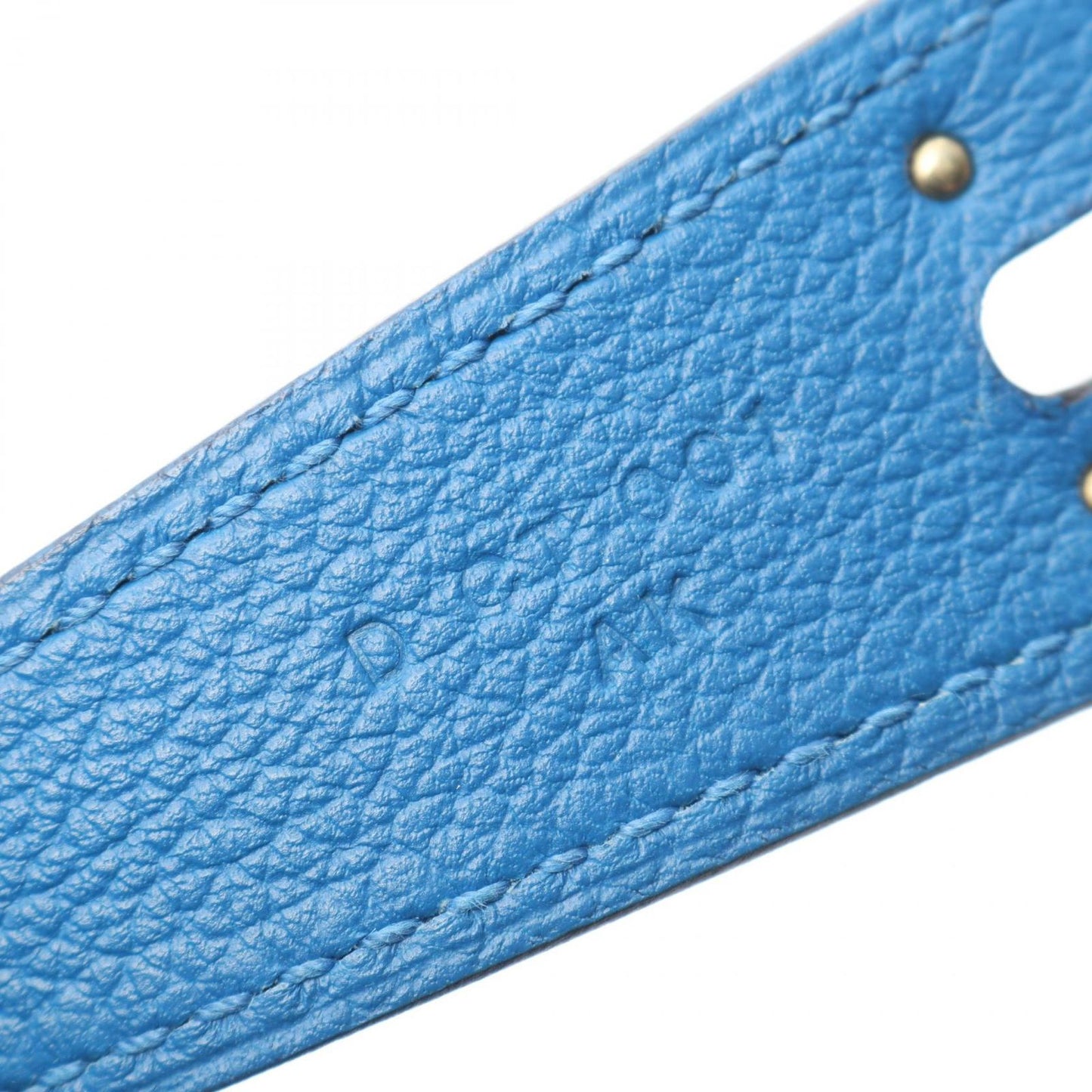 Hermes Shoulder Bag Lindy 30 Blue Zeliege Leather — view 5
