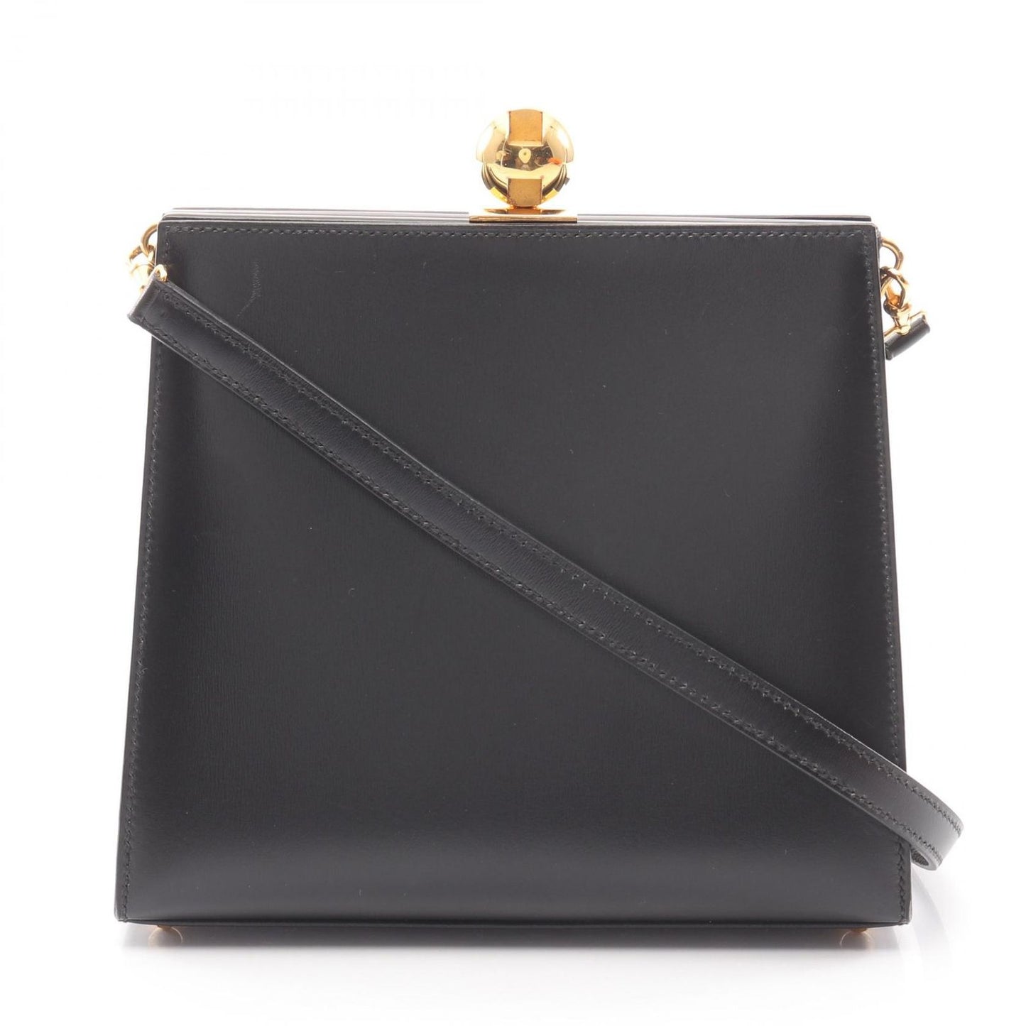Hermes Shoulder Bag Vintage Black Calf
